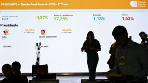 Elecciones en Brasil: La disputa sigue pareja; conteo supera el 50% del total