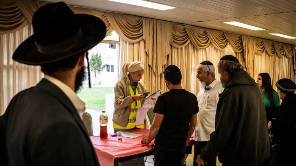 Israel celebra elecciones. Foto: AFP