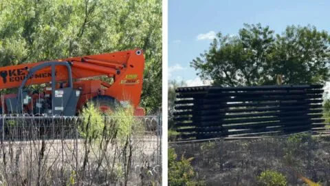 EE. UU. amplía el muro fronterizo con nuevas estructuras metálicas en Matamoros