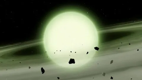 Astrónomos descubren la primera estrella verde fantasmal