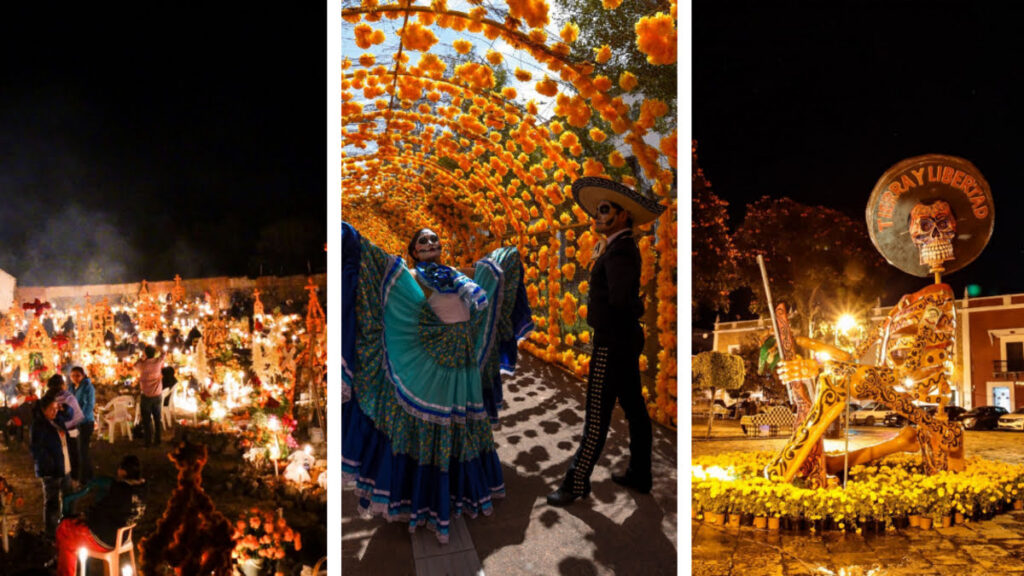 Bailes típicos, limpieza de huesos y calaveras monumentales entre las actividades de Día de Muertos en México