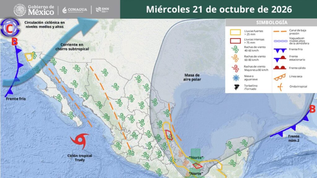 Se esperan temperaturas frías en gran parte de México