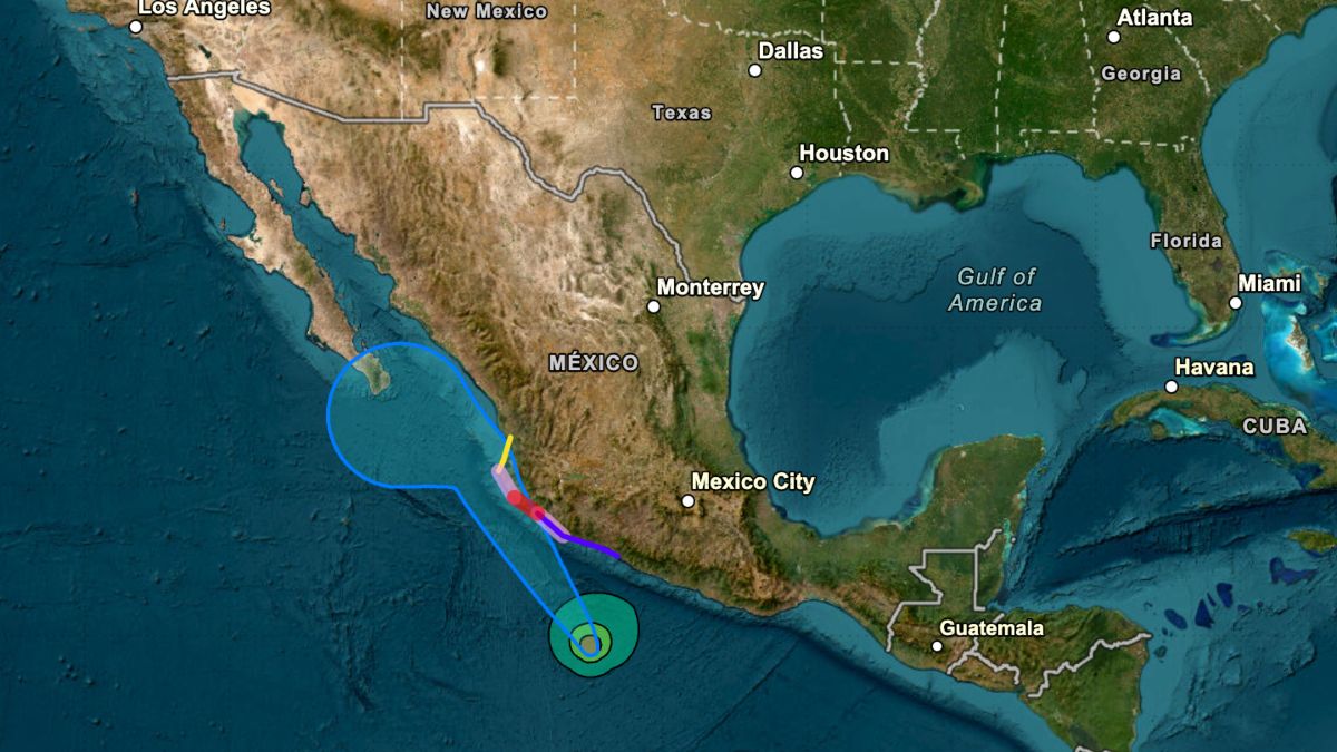 Huracán Trudy ajusta su trayectoria: ¿qué es el cono de incertidumbre y qué estados están bajo alerta?