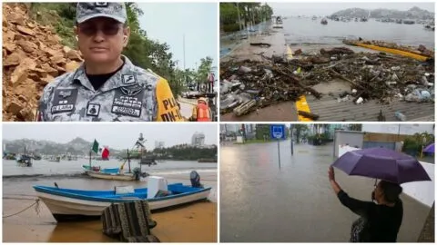 Huracán Simon: Guardia Nacional despliega más de 500 elementos y alista 34 refugios en Acapulco