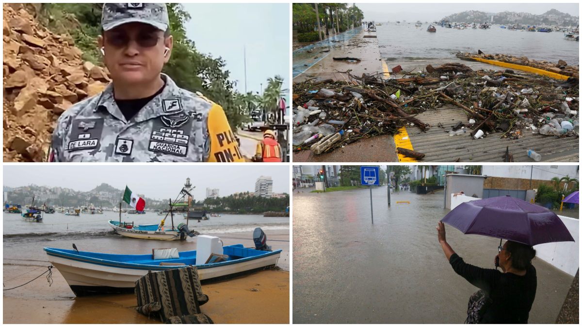 Huracán Simon: Guardia Nacional despliega más de 500 elementos y alista 34 refugios en Acapulco