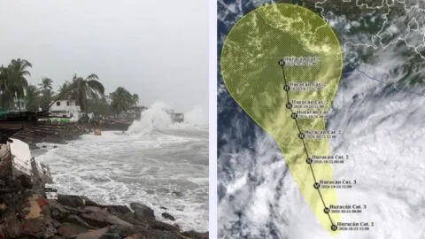 Huracán Vance evoluciona a categoría 2; se pronostican fuertes lluvias en varios estados