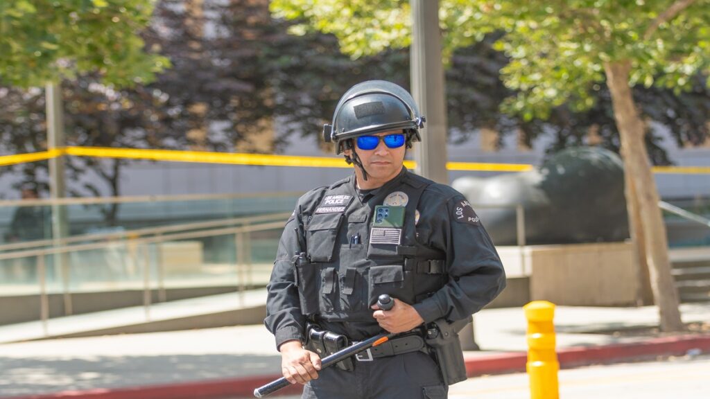 Policía de ICE en Los Angeles