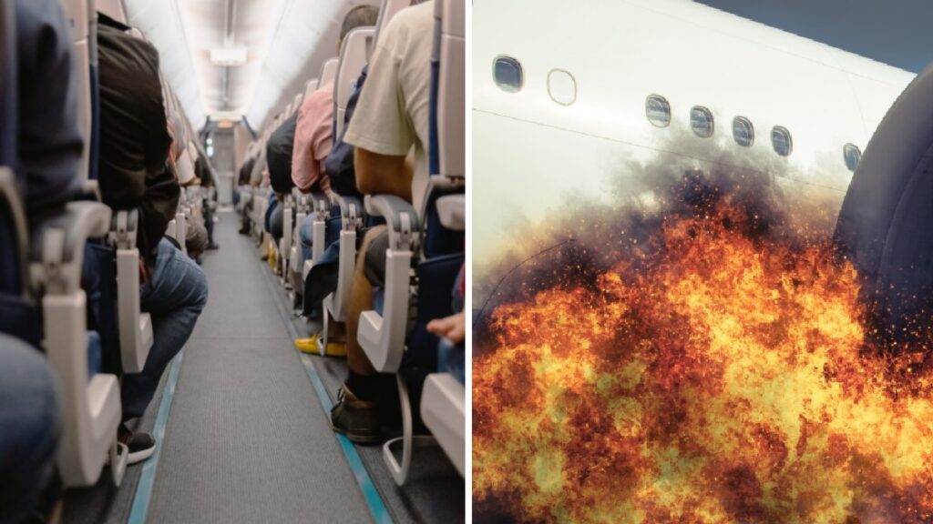 Ala de avión se incendia momentos antes de despegar en Lima. Foto Getty