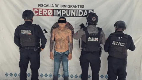 Detienen a presunto multifeminicida y terrorista de El Salvador en Tapachula, Chiapas