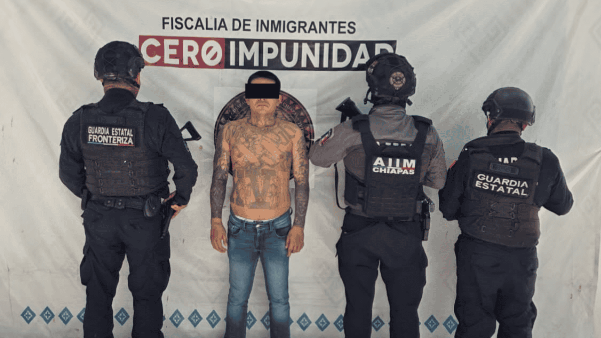 Detienen a presunto multifeminicida y terrorista de El Salvador en Tapachula, Chiapas