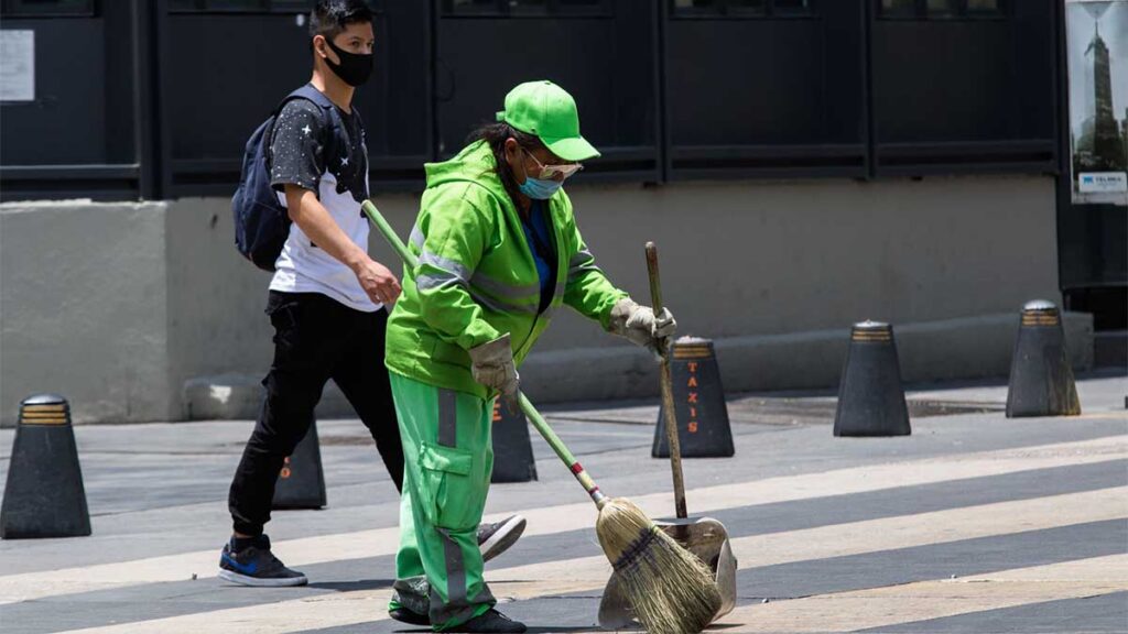 Trabajadores limpia CDMX
