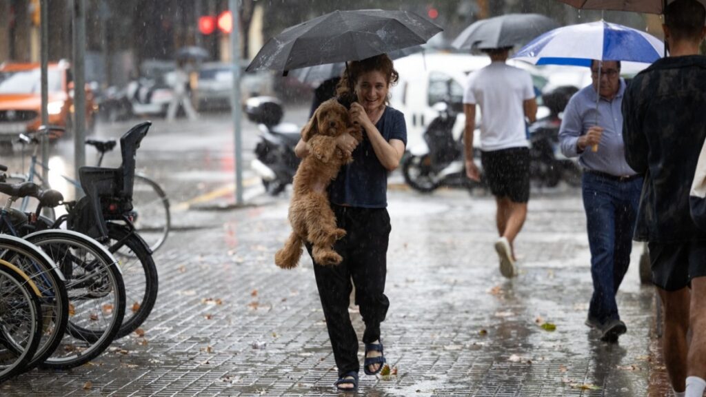 Lluvias en España dejan al menos dos muertos. Foto: AFP