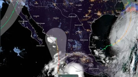 Rachel, Simón e Isaías, los tres ciclones que acorralan a México: impactantes imágenes satelitales