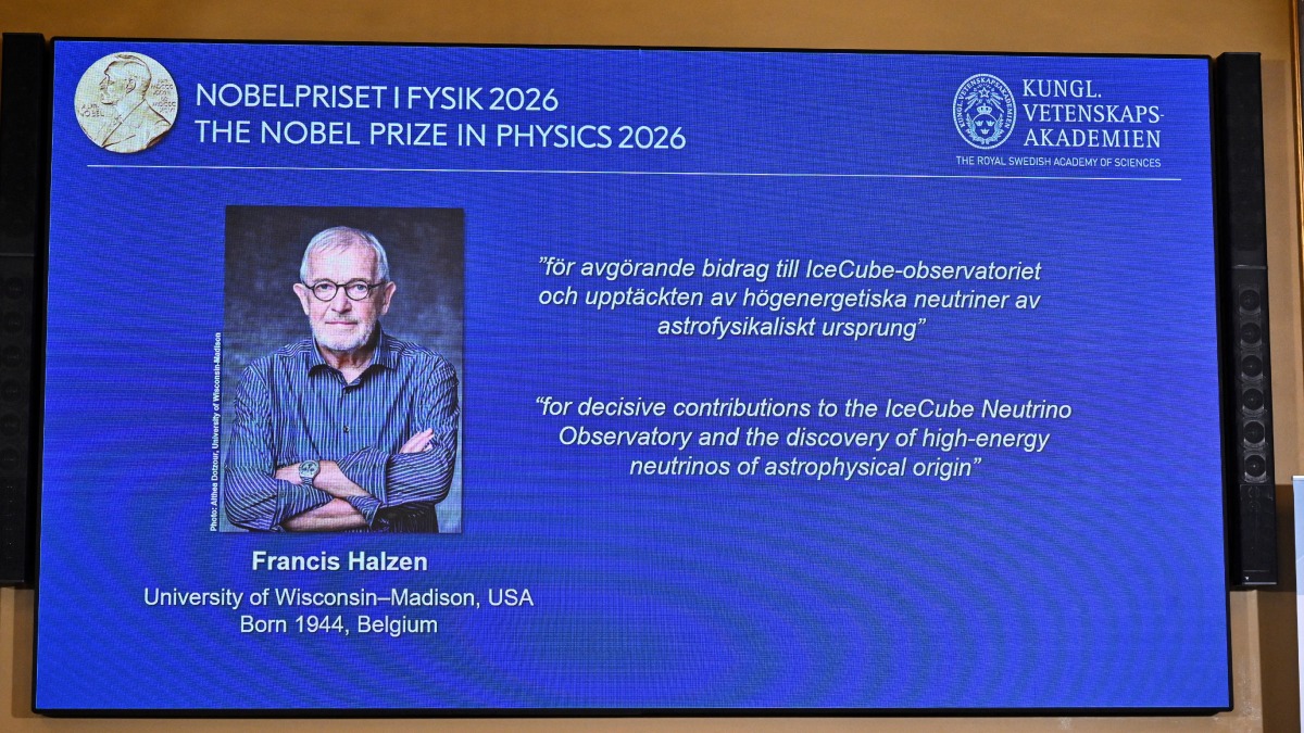Nobel de Física 2026: Francis Halzen gana por su contribución a la observación de neutrinos