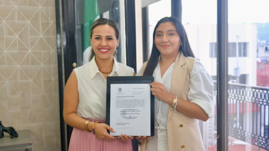 Nombra Congreso estatal a Daniela Guadalupe Flores Chanona nueva presidenta municipal de Suchiapa