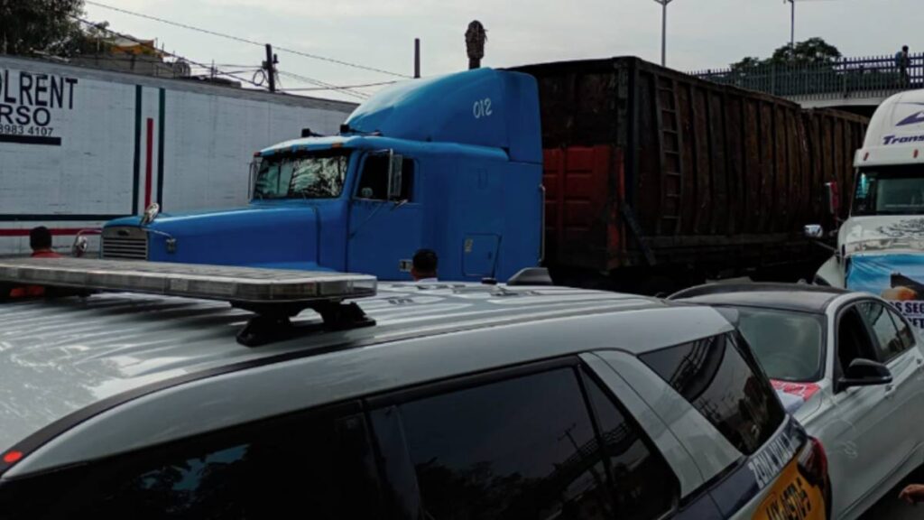 Protesta de transportistas en Vallejo.