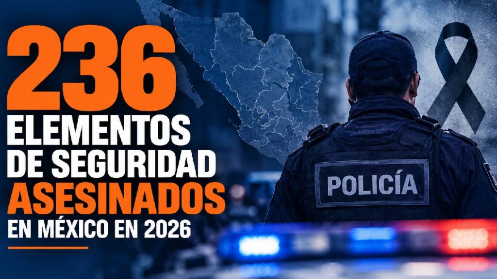 Policías asesinados en México