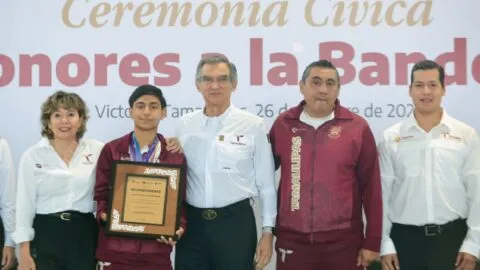 Américo Villarreal destaca talento de jóvenes de Tamaulipas y anuncia más apoyos para deportistas
