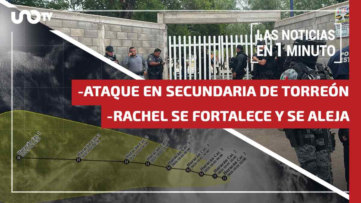 Noticias de hoy 1 de octubre de 2026, en un minuto, hasta las 19:00 horas
