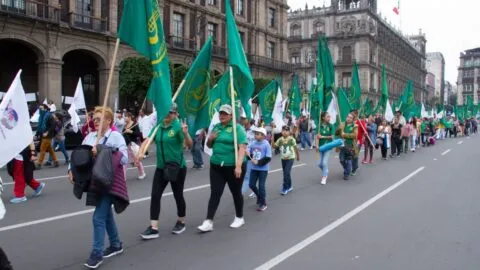 El Movimiento Urbano Popular encabeza las movilizaciones en CDMX este 5 de octubre