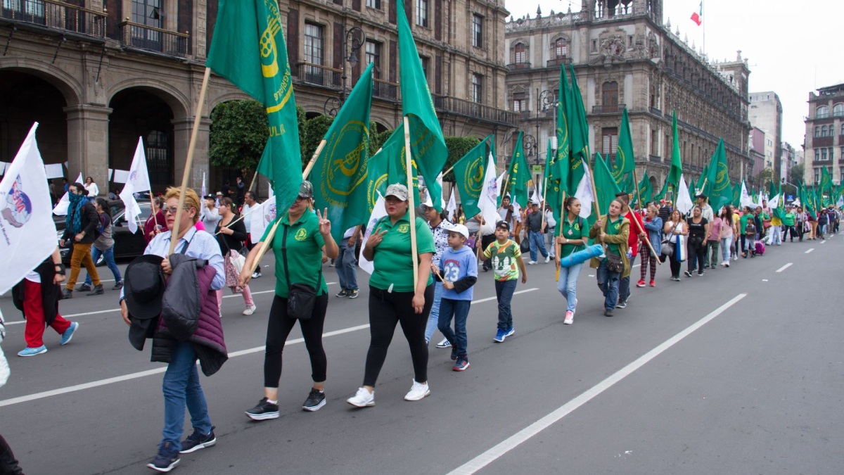 El Movimiento Urbano Popular encabeza las movilizaciones en CDMX este 5 de octubre