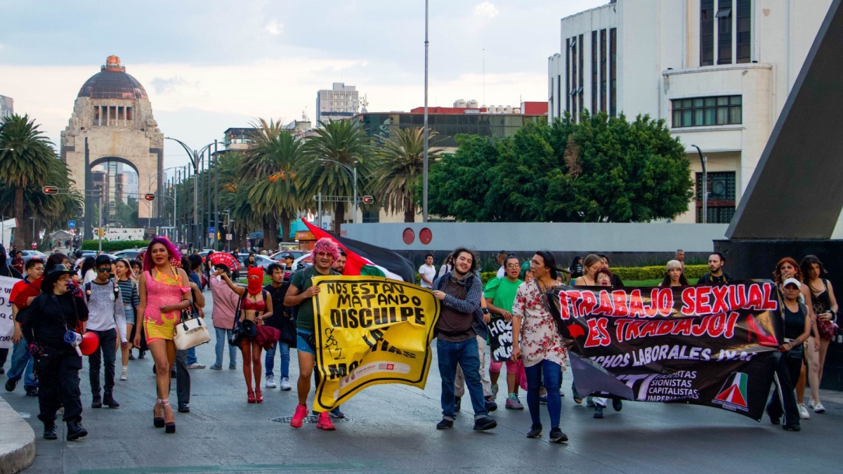 Trabajadoras sexuales encabezan las movilizaciones en CDMX este 9 de octubre