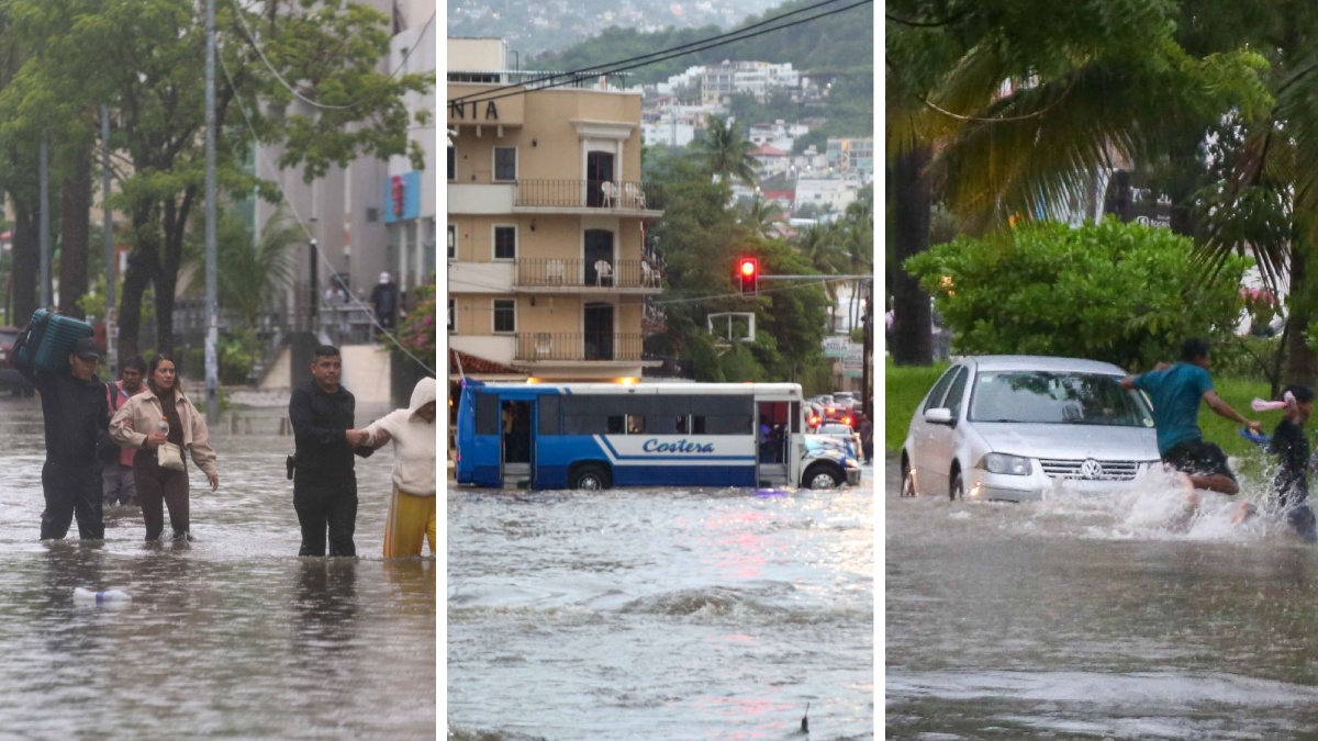 Inundaciones, deslaves y daños: primeras afectaciones del huracán Simon en el Pacífico mexicano