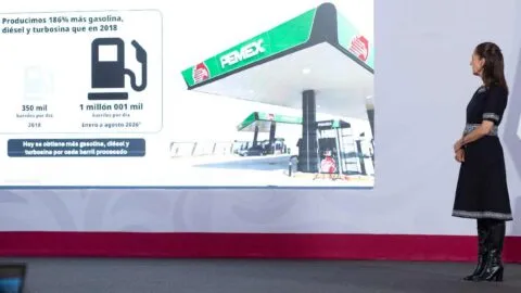 Claudia Sheinbaum reporta recuperación de 48 mil mdp por combate al huachicol