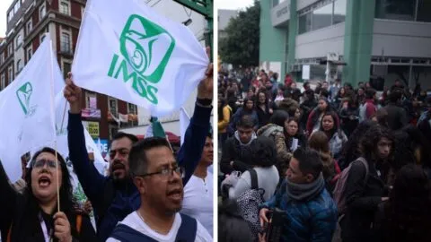 Marchas hoy en CDMX: trabajadores del IMSS y estudiantes de la UAM salen a las calles