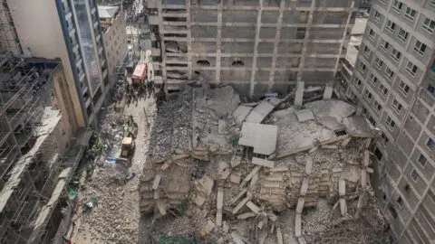 Derrumbe de edificio en Nairobi moviliza a equipos de emergencia
