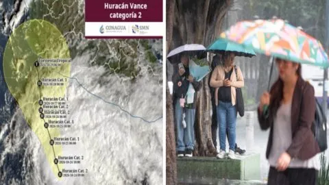 Huracán Vance avanza frente a las costas de México; pronostican lluvias para estos estados