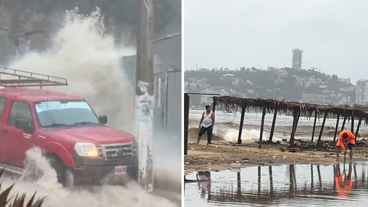 Tormenta tropical Simon provoca inundaciones en Acapulco