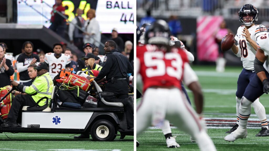 Brutal choque deja inconsciente a jugador de la NFL. Foto: AFP