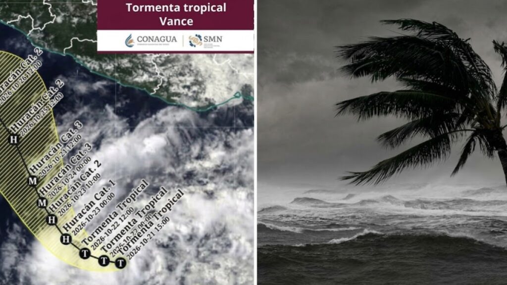 Se forma tormenta tropical Vance. Foto: Conagua/Getty