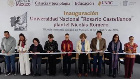 Sheinbaum inaugura Universidad Rosario Castellanos en Nicolás Romero; atenderá a 800 estudiantes
