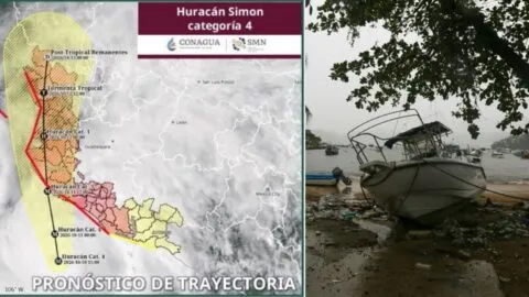 Huracán Simon: prevén impacto entre La Huerta y Tomatlán, Jalisco, este domingo