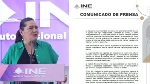 Guadalupe Taddei renuncia al INE; dejará el cargo este lunes