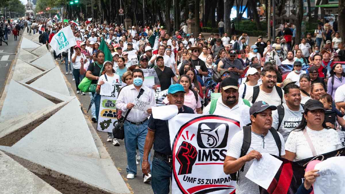 Trabajadores del IMSS en Reforma: estas son las protestas en la CDMX este 27 de octubre