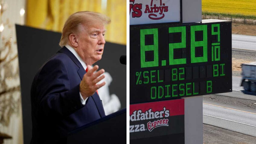 Trump anuncia acuerdo para bajar precio del diésel